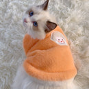 Cats Clothes Plush Garment for Cats Warm Apparels Winter Products Clothing Dog´s Sweater Vests Cooling Pet Kittens Kitten Stuff