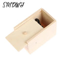 Wooden Prank Trick Practical Joke Home Scare Toy Box Gag Spider Kid Parents Friend Funny Play Joke Gift Box Car Decoration