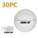 30/50Pcs Disposable Air Fryer Paper Liner Oil-proof Water-proof Paper Tray Non-Stick Baking Mat for Oven AirFryer Accessories