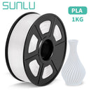 SUNLU PETG/ABS/SILK/TPU/PLA Filament 1 Rolle 1,75 mm FDM 3D-Druckermaterial mit hoher Festigkeit 100 % blasenfreies Filament für 3D-Stift