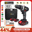 25+3 Torque Cordless Drill Electric Screwdriver Rechargeable Electric Drill Lithium-Ion Battery 2 Speed DIY Driver Power Tools