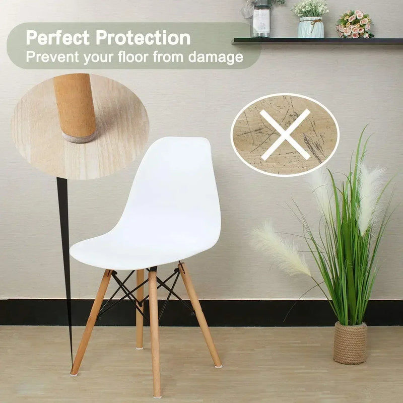 Felt Pad Round Furniture Pads Chair Legs Anti Scratch Floor Protector Self-Adhesive Furniture Sliders for Hardwood Floors Table