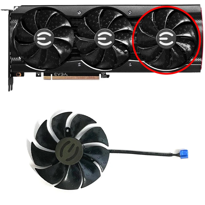 88mm 4-pin PLD09220S12H for EVGA RTX 3090 3080TI 3080 3070 3060TI XC3 Ultra/(Black) Gaming Graphics Card Cooling Fan GPU Cooler