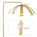 Fosoto 45W FT-Y9 Photography Lamp LED Half-Moon Light Video Golden Light With Floor Stand For Beauty Eyelash Tattoo Makeup