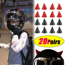 20 Pairs of E-bike Helmets Suction Cup Decoration Motorbike Helmets Male and Female Models Devil Horns Decoration