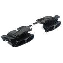 FOR MERCEDES S CLASS W222 B STYLE AMG REAR DIFFUSER TAILPIPE GLOSS BLACK 13-17