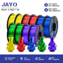 JAYO PLA PLUS Transparente 3D Printer Filament 1.75mm 1.1KG/Rolls 3D Printing Materials for 100% No Bubble &FDM 3D Pen DIY Gift