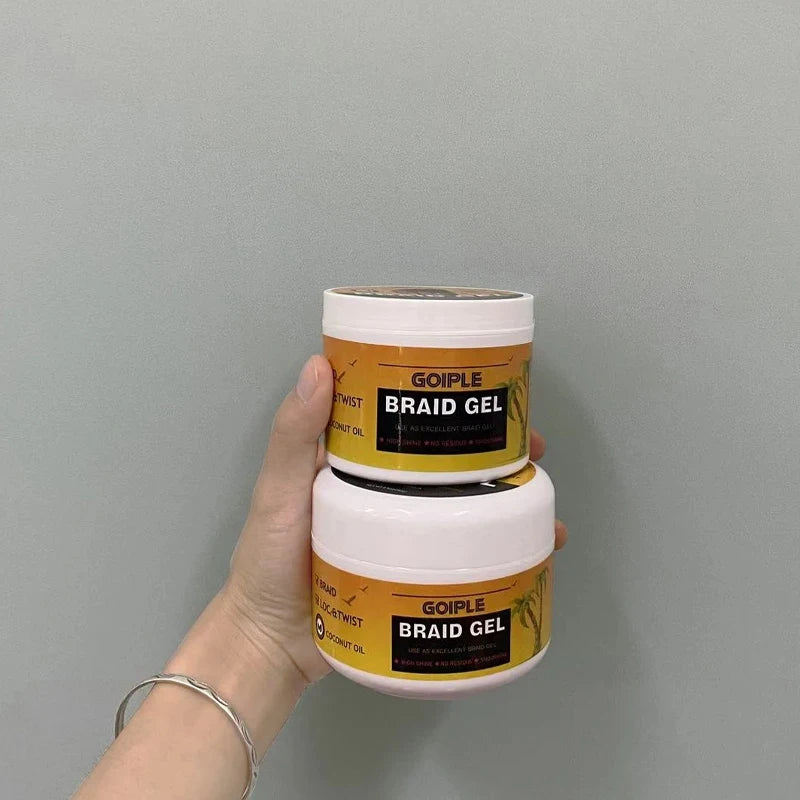 GOIPLE Hairstyle Fixative Cream Edge Control Oil Cornrow Styling Products Strong Hold Lock And Twist Foam Mousse Braid Hair Gel