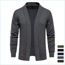 2023 New Winter Cotton Cardigan for Men Quality Mens Sweater Fashion Turn Down Collar Knitted Sweaters for Men