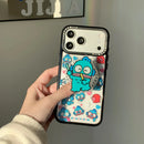 Sanrio Hangyodon Magnetic Holder Magsafe Wireless Charge Cute Cartoon Phone Case For iPhone 17 16 15 14 13 12 11 Pro Max Cover