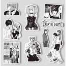 65PCS Anime Death Note Stickers Black White Decals Decoration DIY Scrapbook Luggage Laptop Bike Suitcase Car Graffiti Toys
