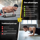 Multifunction Push Up Board, 24-in-1 Portable Strength Training Equipment,Home Workout Fitness Board with Resistance Bands