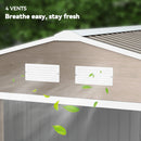 The Holdfast Shed | Outsunny 9 x 6 ft Galvanised Steel Garden Store