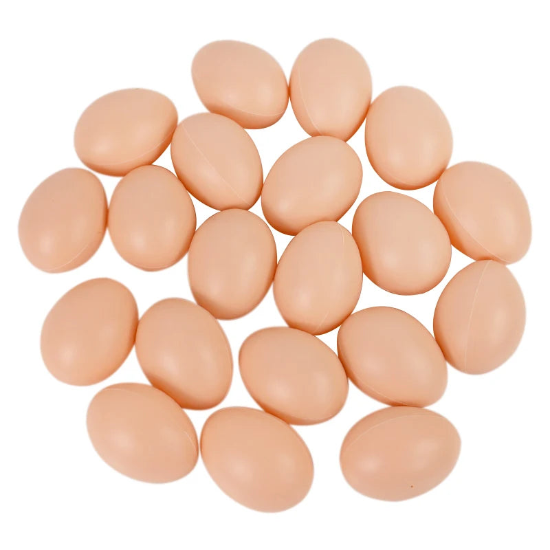 10/20PCS Plastic Fake Egg Easter Hens Hatch Nest Eggs DIY Painting Craft Kids Educational Toy Gift 2024 Spring Home Decoration