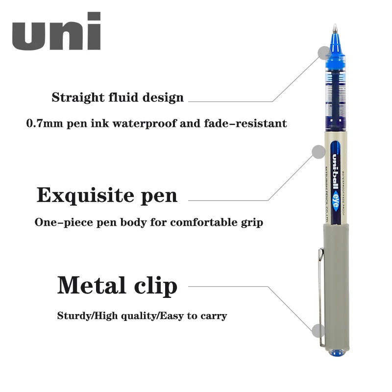 Japan UNI Ballpoint Pen UB-157 Straight Liquid Gel Pen Signature Pen Back To School Supplies Korean Stationery Office Supplies