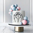 2023 New Baby's Happy Birthday Party Cake Topper Gold Cartoon Acrylic Cake Toppers for Baby Shower Cake gift Dessert Decoration