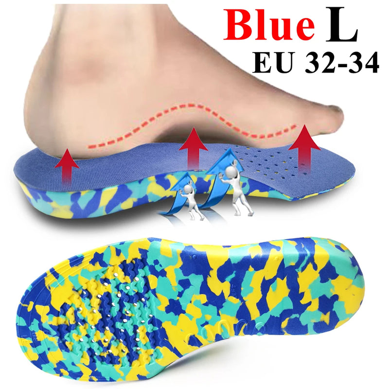 WINRUOCEN Insoles Orthoped Children Flat Foot Leg Health Correction Care Tool Unisex Arch Support kids Insole Sport Shoes Pads
