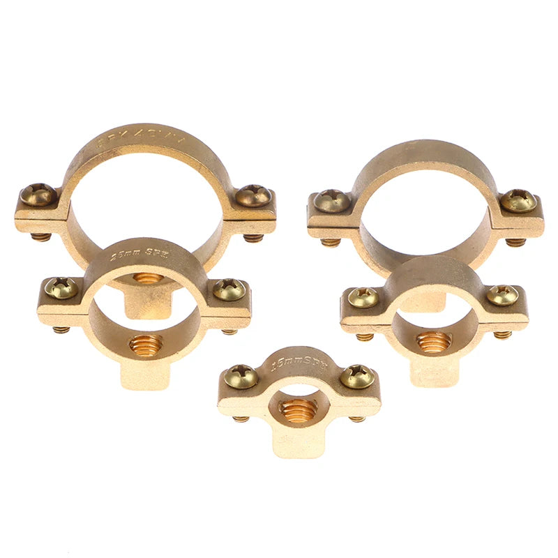 Fit 15 22 28 35 40 Mm OD Tube Brass M10 Pipe Clamp Bracket Support Hanger Fixed Plumbing Water