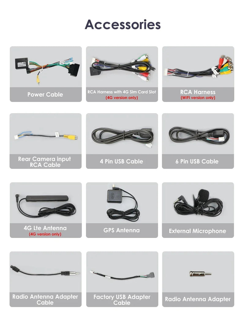 Hizpo 2Din Wirless CarPlay Android Auto Car Radio for 308 308S 408 2012 - 2020 UI7862 Headunit DSP RDS BT 4G GPS Navi 360° CAM