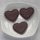 50pcs 21x25/32x37mm Padded Corduroy Fabic Heart Appliques for DIY Hat Clothes Leggings Sewing Supplies Headwear Decor Patches