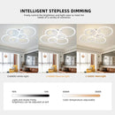 Hot Led Chandelier Lights Dimmable with Remote Control Rings Designer for Living Room Bedroom Ceiling Modern Chandelier Fixtures