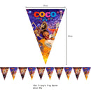 Coco Theme Paper Cup Bag Plate Tablecloth Straw Blowout Balloon Banner Cake Topper Card Show Party Decoration Supply Favor Gift