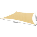Rectangular Sun Shade Sail 3x3m Sunscreen Canopy with Waterproof and 95% UV Block Ideal for Outdoor Garden Patio Yard and Party