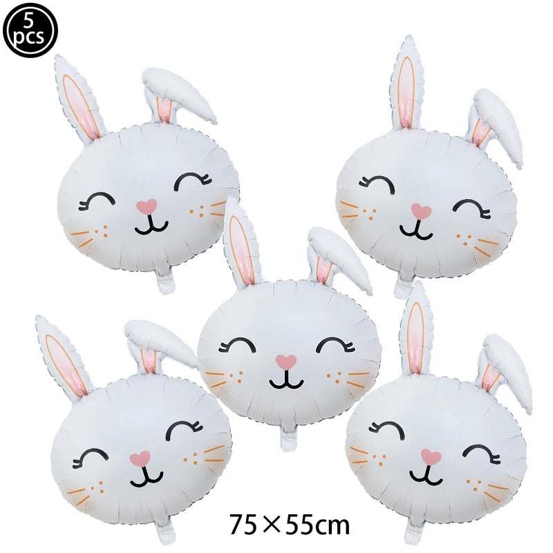 Cute Animal Easter Rabbit Mini Figurines Bunny Carrot Cake Decoration Chick Cupcake Toppers Easter Party Baking Supplies