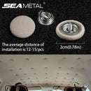 SEAMETAL 40pcs Car Interior Roof Buckles Headliner Ceiling Cloth Fixing Screw Care Fabric Buckle Rivets Car Retainer Cap Repair