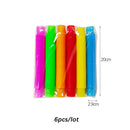 Pop Tubes Colorful Stress Anxiety Relief Toy Fidget Sensory Toys for Kid Adults Toddlers Learning Toys Stretch Tube