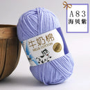 2Pcs Milk Cotton Knitting Yarn Soft Warm Yarn for Hand Knitting Worsted Crochet Threads Wool Line for Handmade