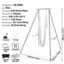 SucceBuy Aerial Yoga Frame & Hammock 9.67FT Professional Yoga Swing Stand w/6.6 Yards Aerial Silks Max 551lbs Indoor Aerial Rig