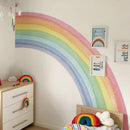Große Aquarell Regenbogen Wandsticker für Kinderzimmer Riesen Kinder Wand Regenbogensticker Pastell Boho Regenbogen Wandtattoo
