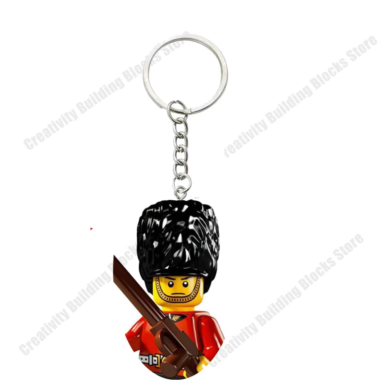 Hot Selling Classic Series keychain Mini 3D Character Model Set Building Blocks Assembling Toys Children's Birthday Gifts