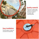 Convex Mirror Road Traffic Safety Mirror Unbreakable 130 Degree Wide Angle Blind Spot Car Parking Security Curved +Bracket Screw