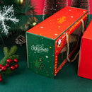 LBSISI Life 5/10pcs Christmas Cupcake Boxes Xmas New Year Family Party Santa Decor Pastry Mousse Cake Pudding Packaging Favor