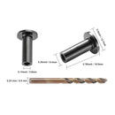 SucceBuy 121/81/101 Pack T316 Stainless Steel Protector Sleeves for 1/8" or 3/16" Wire Rope Cable Railing