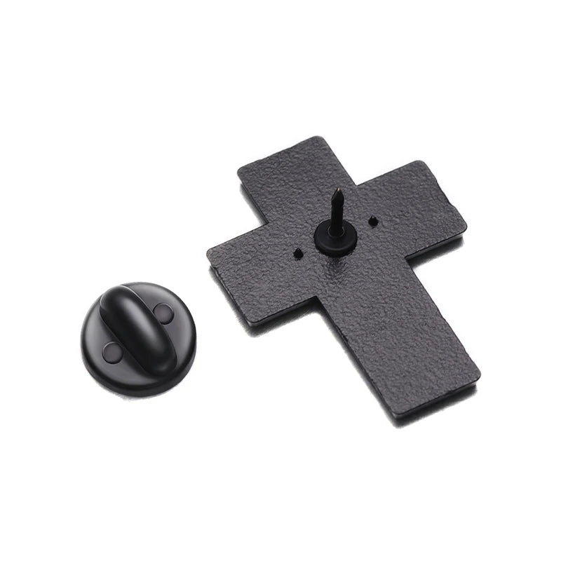 Crown Of Thorns Enamel Pin Custom Jesus Cross Religious Belief Brooches Lapel Badges Christianity Easter Jewelry Gift For Friend