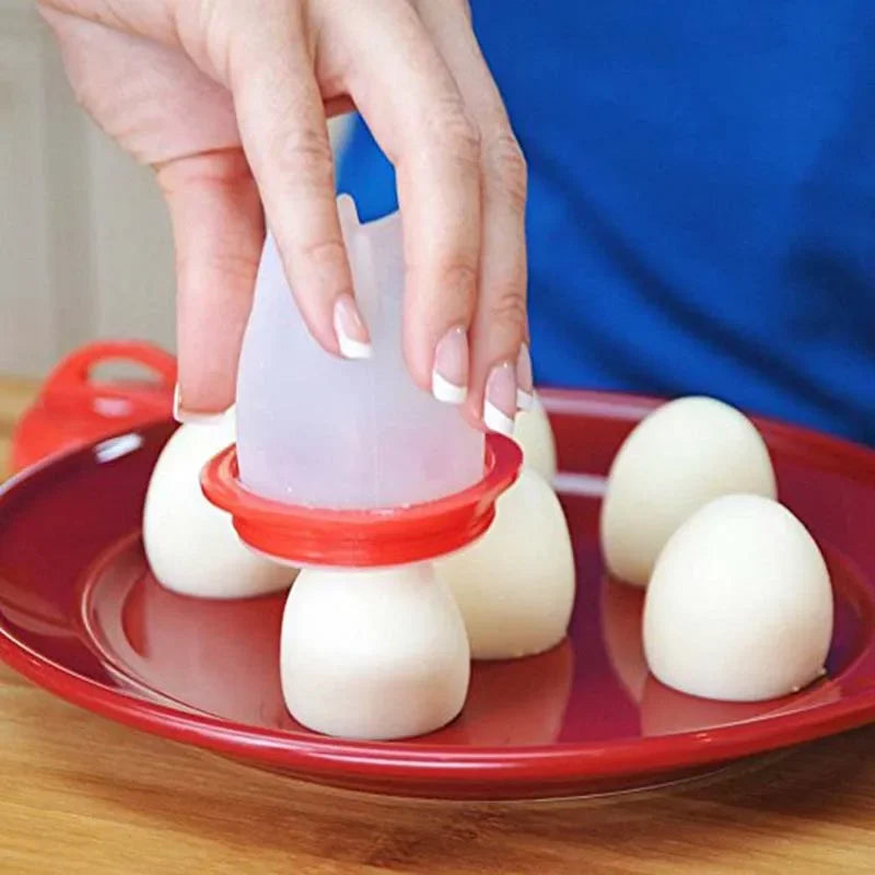 3/6pcs Silicone Egg Boiler Steamer Non-stick Silicone Egg Cook Cups BPA Free Fast Egg Poacher for Breakfast Kitchen Cooking Tool