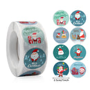500 Pcs/Roll Merry Christmas Santa Claus Sticker Gift Decoration Sealing Stickers Children's Reward Sticker