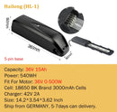 Ebike Battery Hailong Polly 36V 48V  20Ah 24Ah 25Ah 18650 21700 Electric Bike Batteria 14.4ah for500W 750W 1000W 1500W Motor