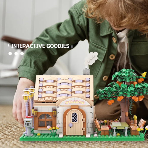 City Street View Serie DIY Cottage Shop Bausteine Set Haus Villa Modell MOC Steine Kinder Montage Spielzeug Geschenke für Mädchen