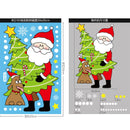 Merry Christmas Elk Snowman Santa Claus Stickers Glass Window Electrostatic Sticker Christmas Decorations For Home Xmas Ornament