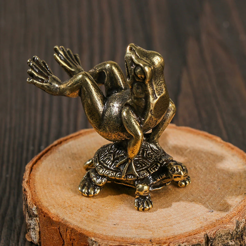 Retro Animal Sculpture Brass Frog Snail Turtle Shape Censer Zen Meditate Stick Holder Burner Stand Incense Holde Home Decor