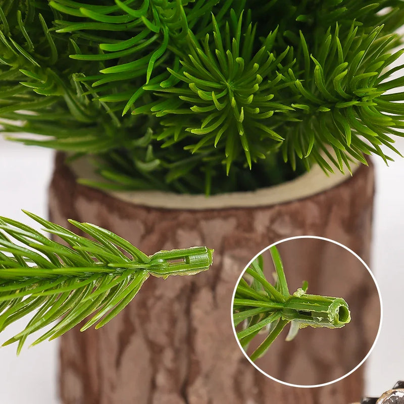 30/10Pcs Artificial Pine Needles Christmas Green Plant Pine Branch Fake Plants DIY Xmas Tree Garland Ornaments Home Decorations