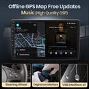 Junsunun CarPlay Android Auto Car Radio for Mercedes-Benz Vito 2 W639 Viano 2 2003-2015 GPS Intelligent Systems Stereo Multimedia