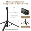 Ulanzi MT-79 Light Stand Protable Tripod Stand for Phone Clip Action Camera Handheld Cob Light Aluminum Alloy 2M Light Stand