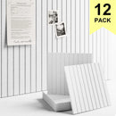 6/12PCS DIY Wall Decorative High Density Innovative Equilateral Cork Board Postcard Cork Board Bulletin Message Pin Board Bulletin Board For Home Decor Office School Decor