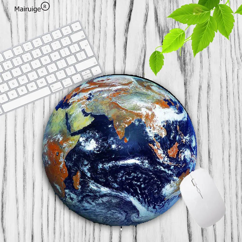 MRGBEST Earth Lunar Planet Carpet Desk Mat Pc Accessories Office Mouse Pad Table Cushion Mouse Mat Pad on The Table Keyboard Pad