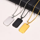 Waterproof Stainless Steel Dog Tag Necklaces for Men BFF Jewelry,Free Custom Birthday Graduation Father's Day Gifts to Him